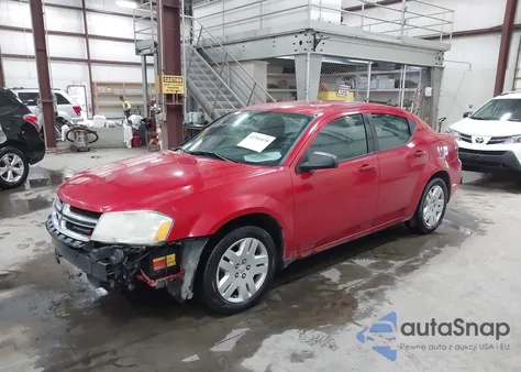 2012 Dodge Avenger Se z USA, uszkodzony, nr VIN 1C3CDZAB5CN294562